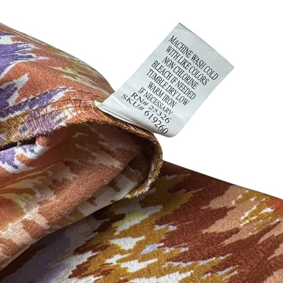 World Market Mira Brown And Purple Ritmo Geometric Kaftan Dress S/M - Picture 10 of 11